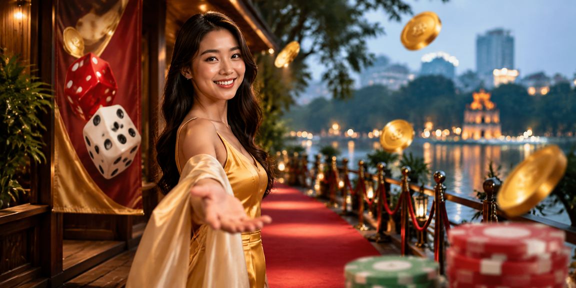 Người chơi tài xỉu tại Hà Nội thưởng thức cà phê bên cạnh bàn xúc xắc casino