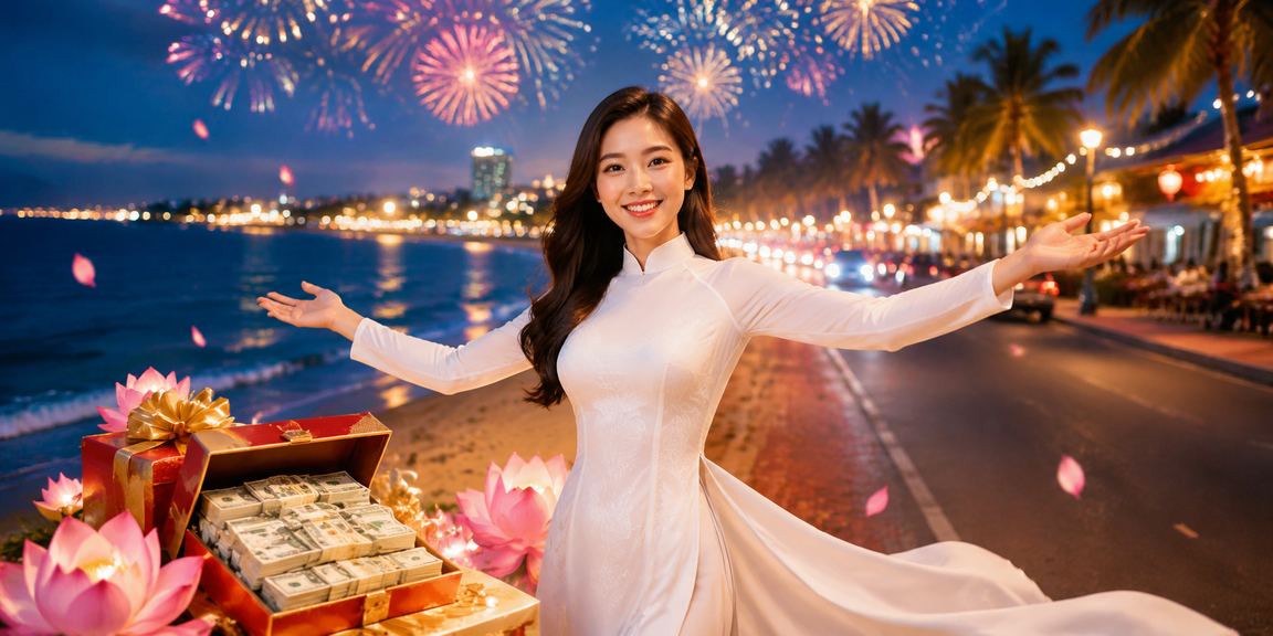 Người chơi mặc áo dài đặt cược tại Mũi Né nhận bonus nạp lần đầu