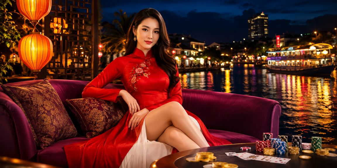 Người chơi bài mặc áo dài tại Sài Gòn tham gia trò chơi casino hợp pháp